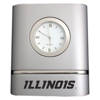 Modern Desk Clock - Illinois Fighting Illini