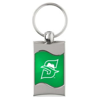 Keychain Fob with Wave Shaped Inlay - Stetson Hatters
