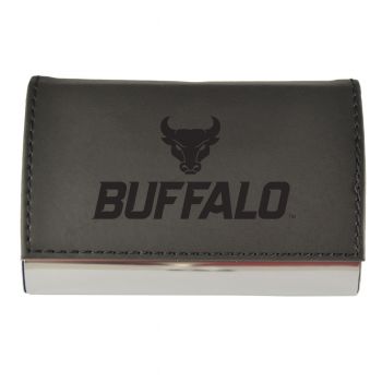 PU Leather Business Card Holder - SUNY Buffalo Bulls