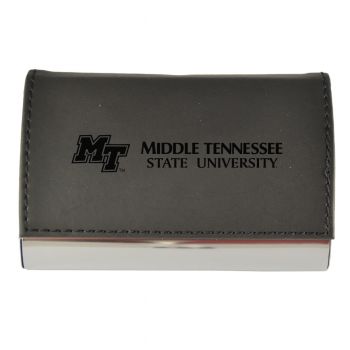 PU Leather Business Card Holder - MTSU Raiders