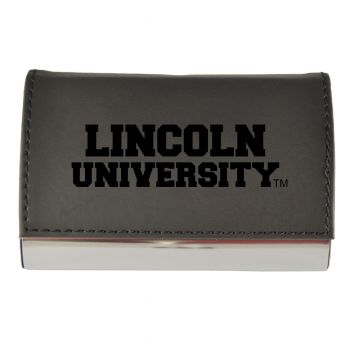 PU Leather Business Card Holder - Lincoln University Tigers