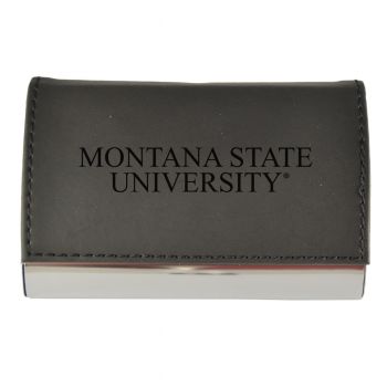 PU Leather Business Card Holder - Montana State Bobcats
