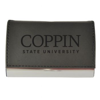 PU Leather Business Card Holder - Coppin State Eagles