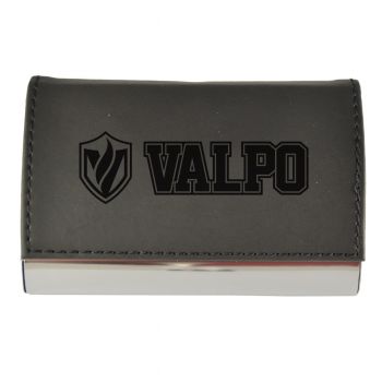PU Leather Business Card Holder - Valparaiso Crusaders