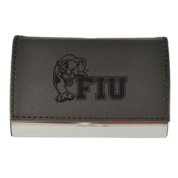 PU Leather Business Card Holder - FIU Panthers