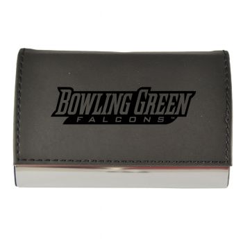 PU Leather Business Card Holder - Bowling Green State Falcons