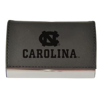 PU Leather Business Card Holder - North Carolina Tar Heels