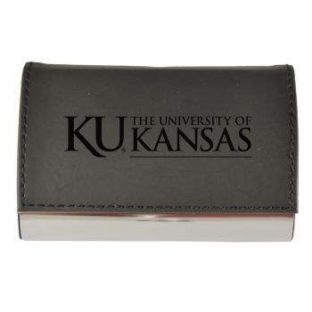 PU Leather Business Card Holder - Kansas Jayhawks