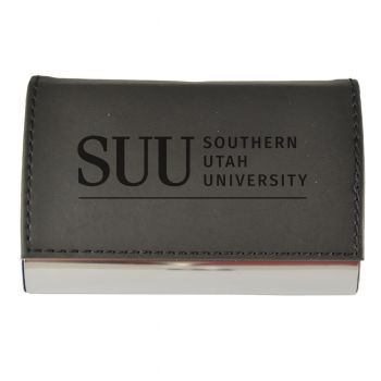 PU Leather Business Card Holder - Southern Utah Thunderbirds