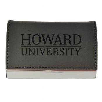 PU Leather Business Card Holder - Howard Bison