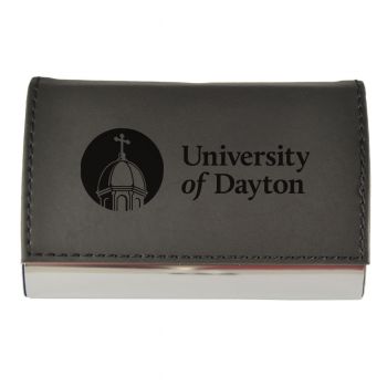 PU Leather Business Card Holder - Dayton Flyers