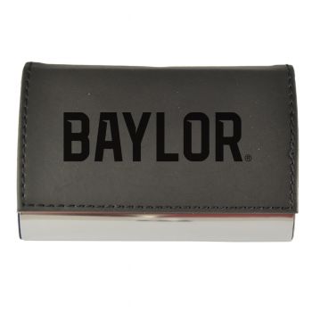 PU Leather Business Card Holder - Baylor Bears
