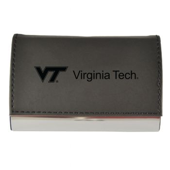 PU Leather Business Card Holder - Virginia Tech Hokies