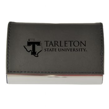 PU Leather Business Card Holder - Tarleton State Texans