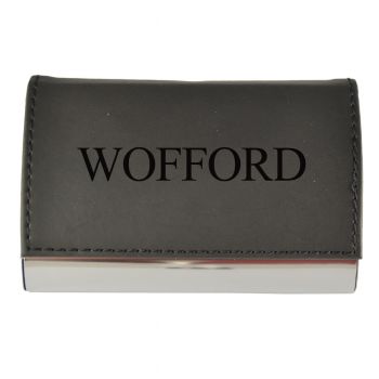 PU Leather Business Card Holder - Wofford Terriers