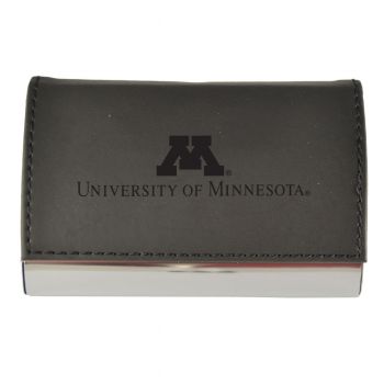 PU Leather Business Card Holder - Minnesota Gophers