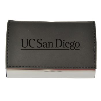 PU Leather Business Card Holder - UCSD Tritons