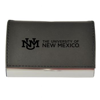 PU Leather Business Card Holder - UNM Lobos