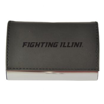 PU Leather Business Card Holder - Illinois Fighting Illini