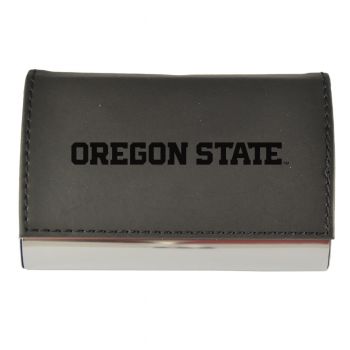PU Leather Business Card Holder - Oregon State Beavers