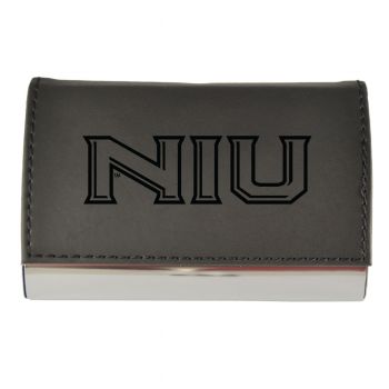 PU Leather Business Card Holder - NIU Huskies