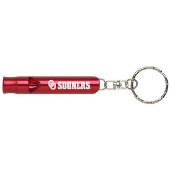 Emergency Whistle Keychain - Oklahoma Sooners