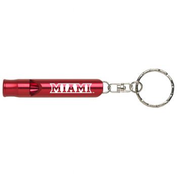 Emergency Whistle Keychain - Miami RedHawks