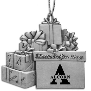 Pewter Gift Display Christmas Tree Ornament - Alcorn State Braves