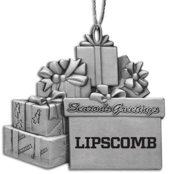 Pewter Gift Display Christmas Tree Ornament - Lipscomb Bison