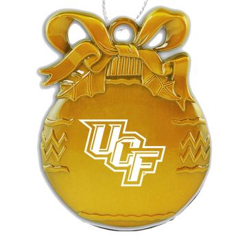 Pewter Christmas Bulb Ornament - UCF Knights