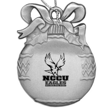 Pewter Christmas Bulb Ornament - North Carolina Central Eagles