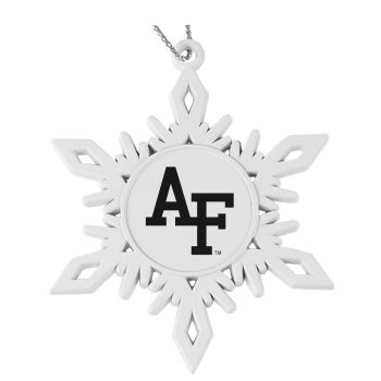 Pewter Snowflake Christmas Ornament - Air Force Falcons