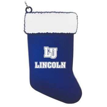 Pewter Stocking Christmas Ornament - Lincoln University Tigers