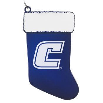 Pewter Stocking Christmas Ornament - Tennessee Chattanooga Mocs