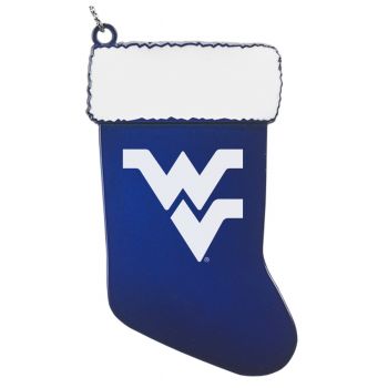 Pewter Stocking Christmas Ornament - West Virginia Mountaineers