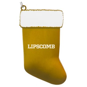 Pewter Stocking Christmas Ornament - Lipscomb Bison