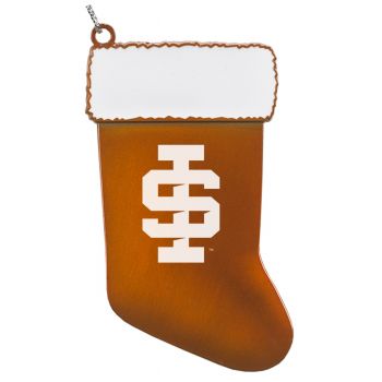 Pewter Stocking Christmas Ornament - Idaho State Bengals