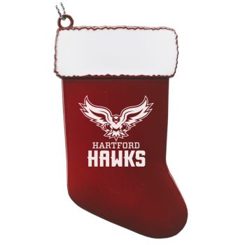 Pewter Stocking Christmas Ornament - Hartford Hawks