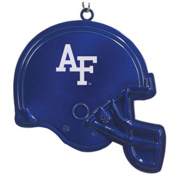 Football Helmet Pewter Christmas Ornament - Air Force Falcons