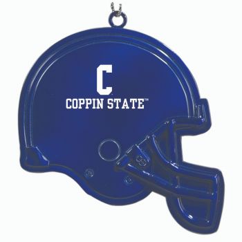 Football Helmet Pewter Christmas Ornament - Coppin State Eagles