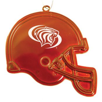 Football Helmet Pewter Christmas Ornament - Pacific Tigers