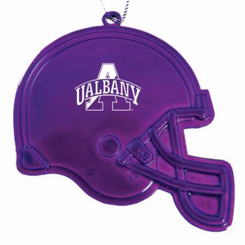 Football Helmet Pewter Christmas Ornament - Albany Great Danes