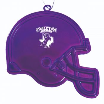 Football Helmet Pewter Christmas Ornament - Tarleton State Texans