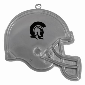 Football Helmet Pewter Christmas Ornament - Arkansas Little Rock Trojans