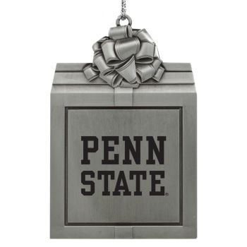 Pewter Gift Box Ornament - Penn State Lions
