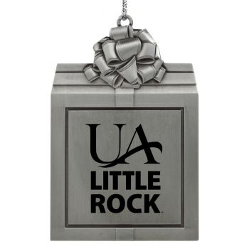 Pewter Gift Box Ornament - Arkansas Little Rock Trojans
