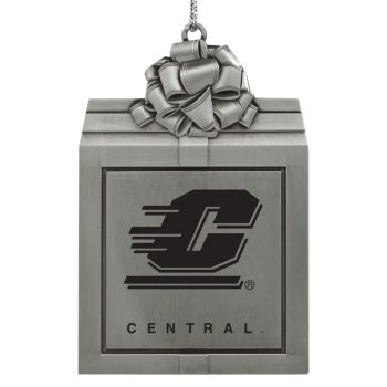 Pewter Gift Box Ornament - Central Michigan Chippewas