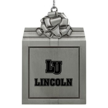 Pewter Gift Box Ornament - Lincoln University Tigers