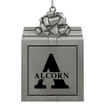Pewter Gift Box Ornament - Alcorn State Braves