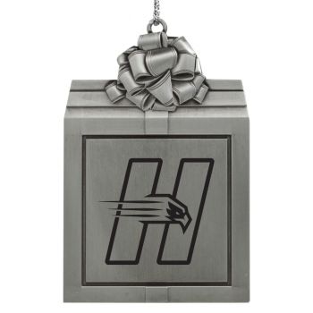 Pewter Gift Box Ornament - Hartford Hawks